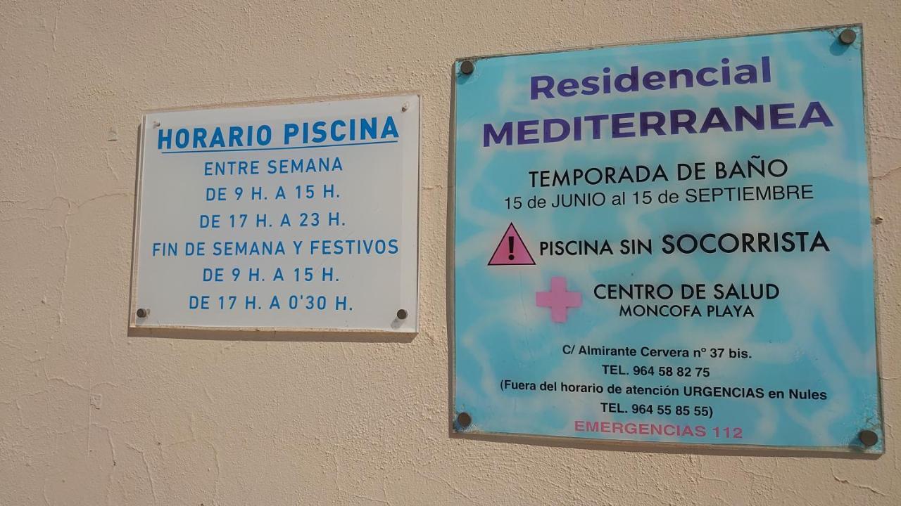 Apto. Con Wifi, Piscina, Vistas Al Mar Y Parking. Moncófar Eksteriør billede